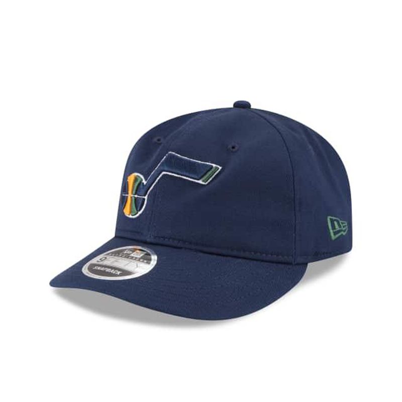 NBA Utah Jazz Team Choice Retro Crown 9Fifty Snapback (ILD5682) - Blue New Era Caps